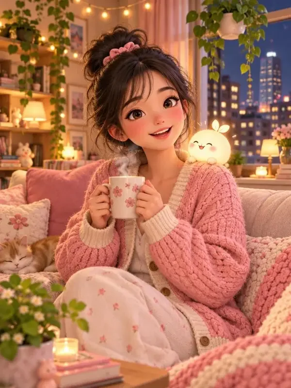 出租屋里的锦鲤精 AI漫剧热播短剧 出租屋里的锦鲤精封面
